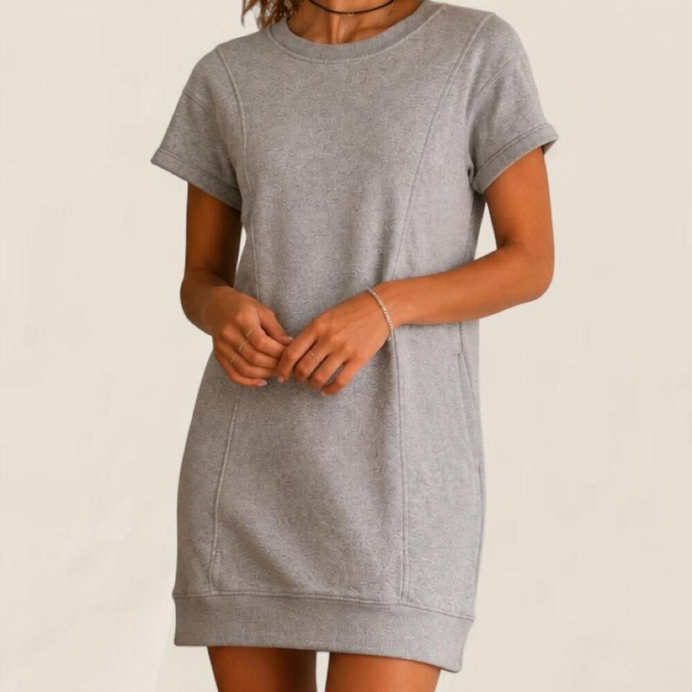 For Days Varsity Sweatshirt Dress Organic Cotton Recycled Cotton Small NWT